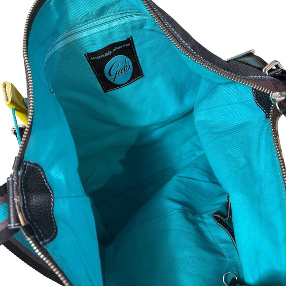 Gabs TIGER G3 Convertible Shoulder Bag Backpack Tote Leather Denim Animal Print - Picture 10 of 15